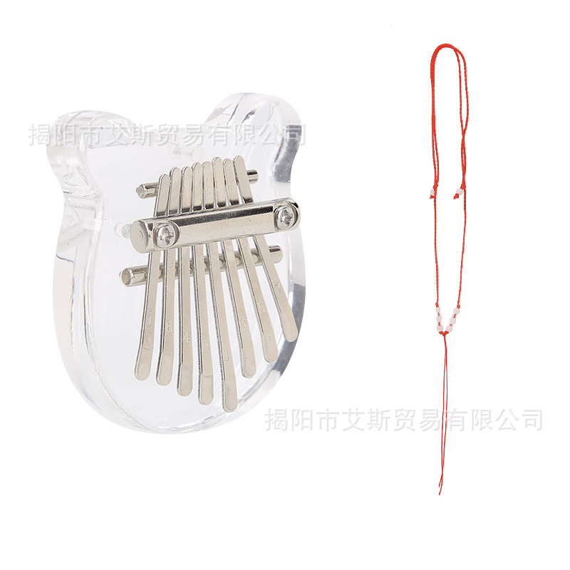 8 teclas mini Kalimba delicado dedo pulgar piano Marimba música accesorios colgante regalo