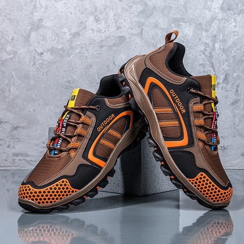 Spring and summer new outdoor hiking shoes, men's sneakers, waterproof, non-slip and wear-resistant professional hiking shoes, hiking shoes