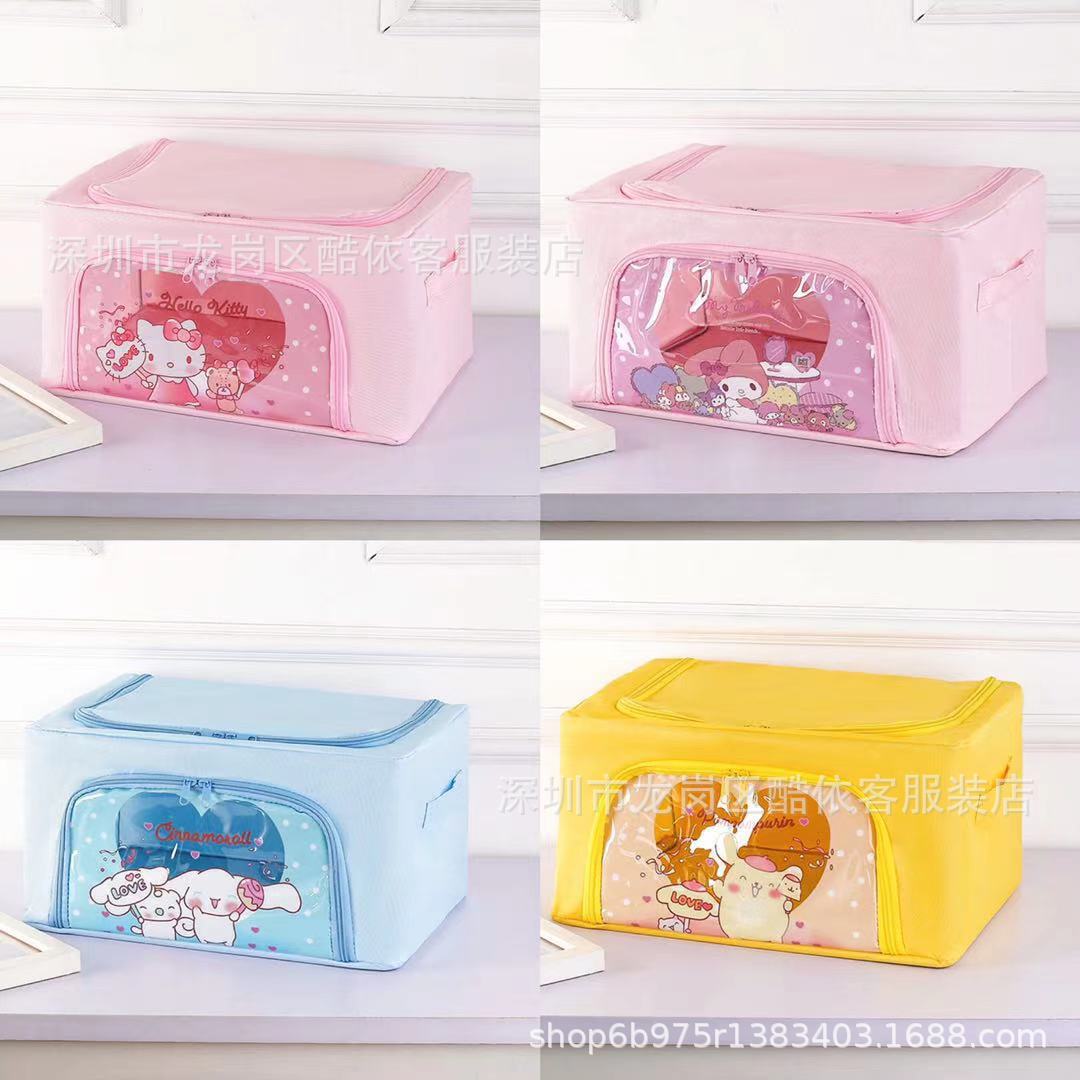 Cartoon Oxford Cloth Large Capacity Quilt Storage Basket Clothes Toy Storage Bag Waterproof Moisture-Proof Household Fidelous Bag