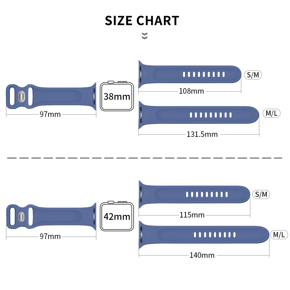 35g Weight Smart watch strap Classification Silica Gel Material Solid Color Pattern Casual Style Casual Solid Color Smart Watch Strap 5