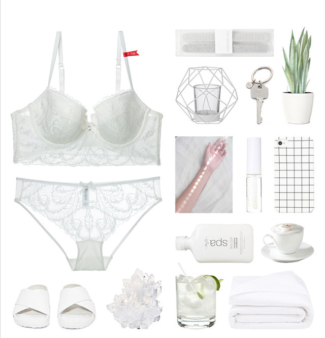 New Sexy Feather Series Bra Set for Women Gathering Beautiful Curve Cotton Cup_voghion.com