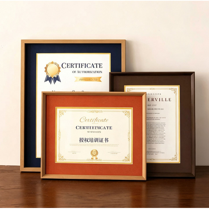 Business license photo frame wall-mounted graduation certificate framing frame A4 authorized industrial and commercial honor wall and desktop display frame Business license photo frame wall-mounted graduation certificate framing frame A4 authorized industrial and commercial honor wall and desktop display frame