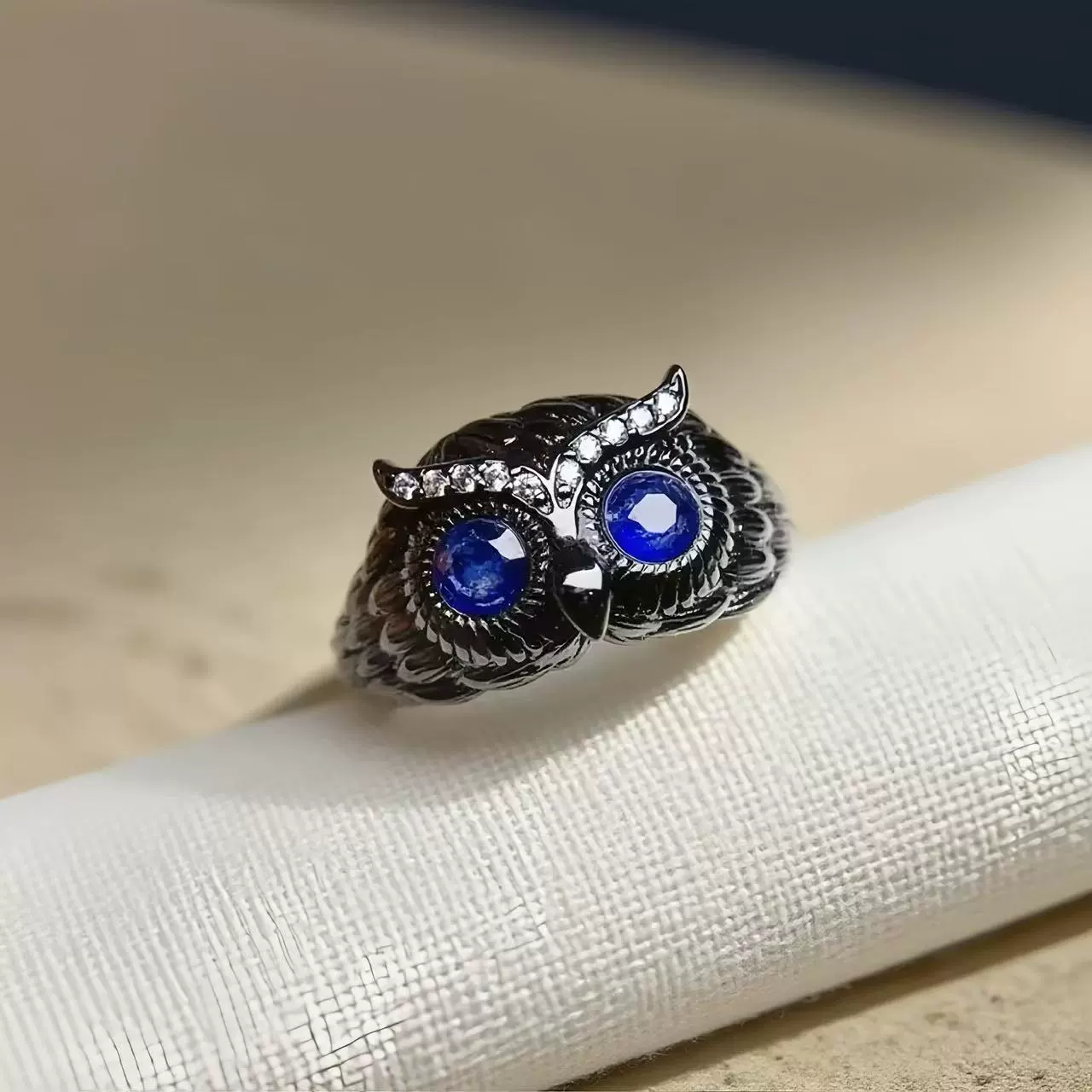 工厂批发爆款天然蓝宝石戒指S925银镶嵌主石4*4热销欧美一件代发