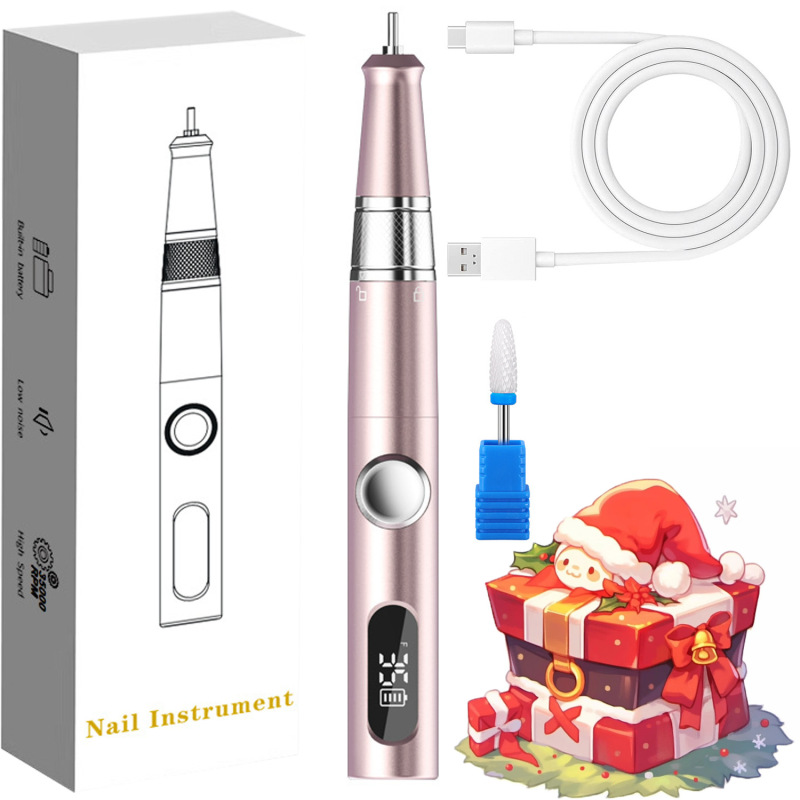现货美甲打磨机小型工具卸甲器美甲机便携式液晶电动指甲刀磨甲器|undefined