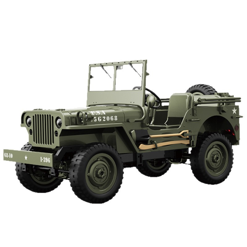JJRC Realistic modified jeep, four wheel drive minifigure, off-road remote control car, scale 1:10 5