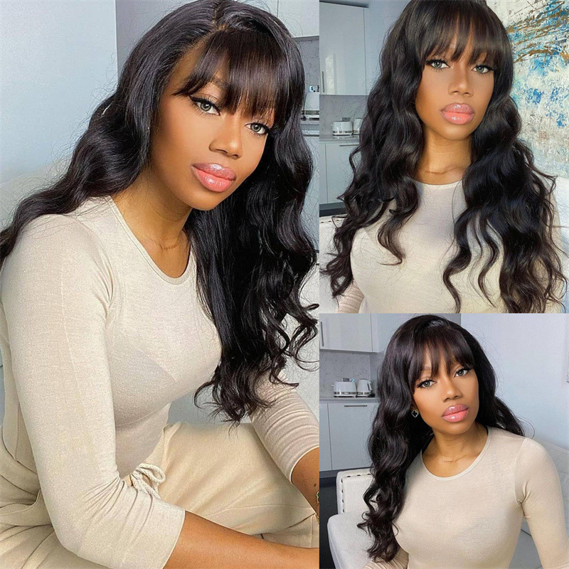 Synthetic wig New women's straight bangs hair rose net matte silk long curled wig headband_voghion.com