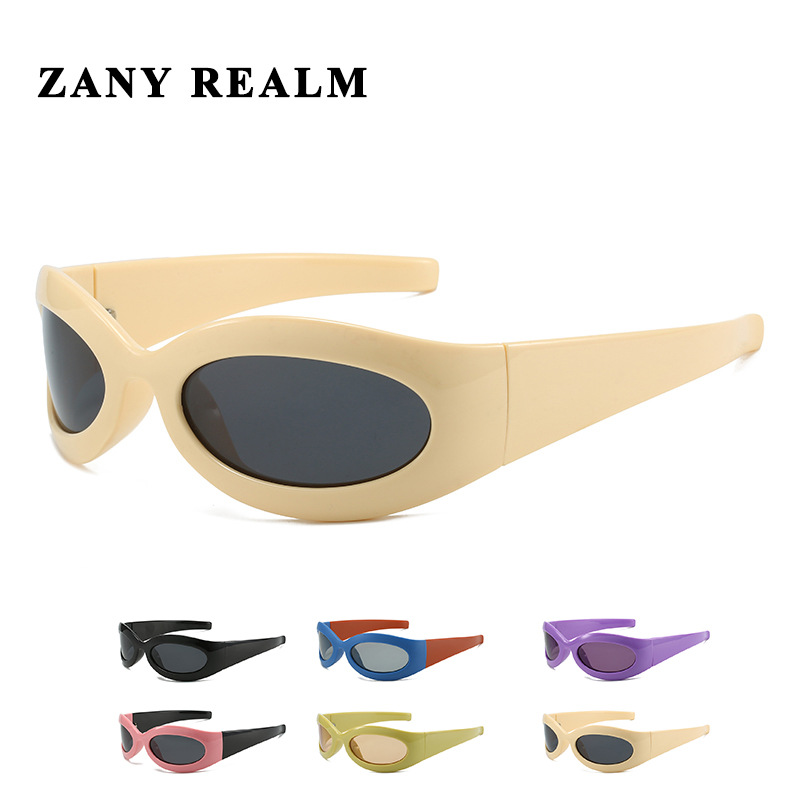 Nueva moda de los hombres picante chica de alto grado gafas de sol y2g redondo cóncavo forma de la calle fresco europeo y americano fabricantes