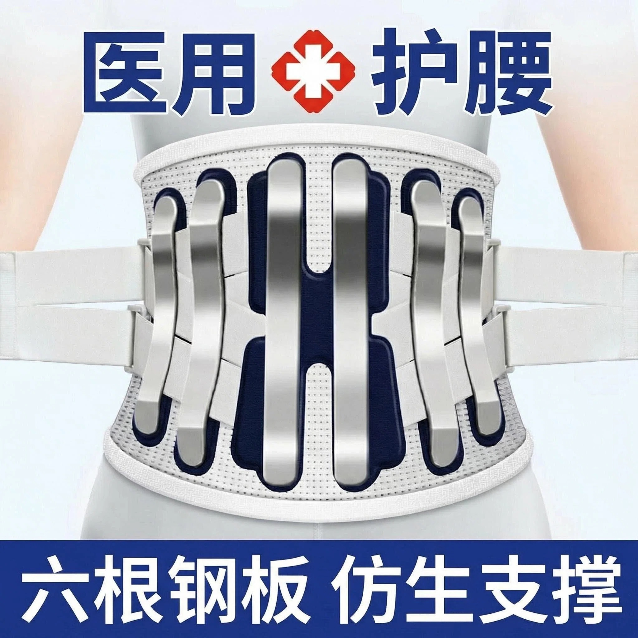 Medical Breathable Waist Support Belt for Sports, Fitness, and Yoga, Specifically Designed for Men and Women, with Steel Plate Support for Lumbar Pain Relief