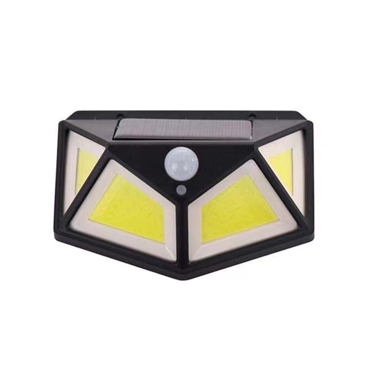 Lámpara de pared con sensor de cuerpo humano solar, iluminación LED impermeable al aire libre, lámpara de jardín de villa, lámpara de noche de tungsteno decorativa