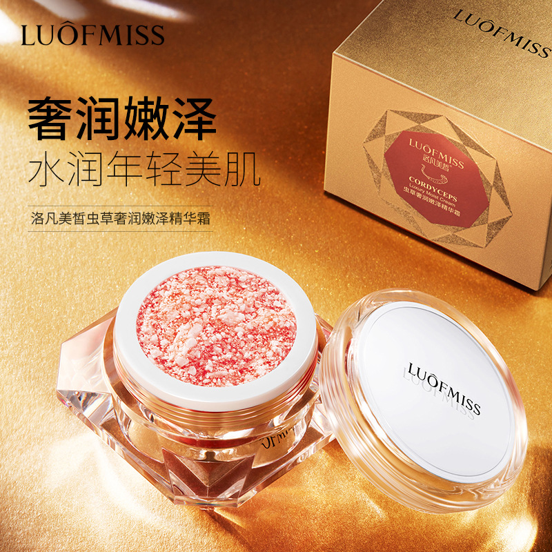 Lofan feria Cordyceps sinensis mascota de lujo Runze crema de sangre de dragón crema simple brillo piel hidratante crema de sangre de dragón