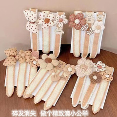 Children's Velcro bangs sticker new broken hair artifact baby hairband little girl sticky hair hoop bow headdress