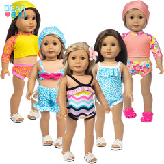 Baby doll swimwear for girls, 18-inch American style, 45cm, cross-border best-selling, doll clothing, doll dress-up swimwear, wholesale