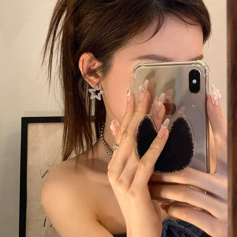 Серьги, стиль высокого качества, украшены бриллиантами, интернет-знаменитость, опт