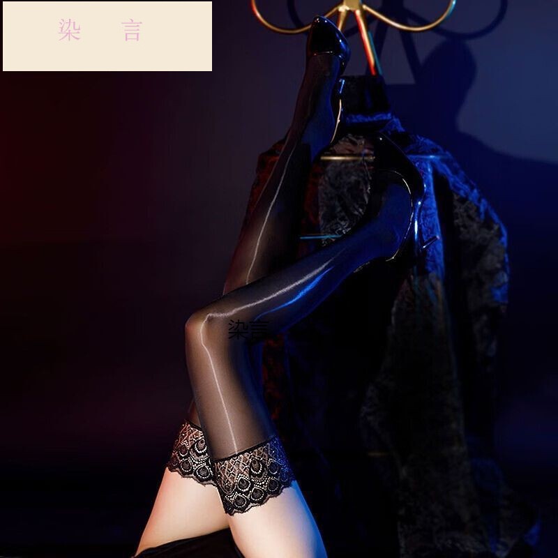 Sexy Silky Oily Beautiful Legs Stockings Peacock Lace Stockings Oily Ultra-Wide Ribbed Silicone Non-Slip Sy Sexy Silky Oily Beautiful Legs Stockings Peacock Lace Stockings Oily Ultra-Wide Ribbed Silicone Non-Slip Sy