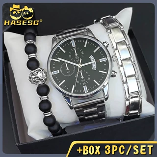 青少年手表时尚男款潮流手环男式石英表商务外贸套装 wristwatch