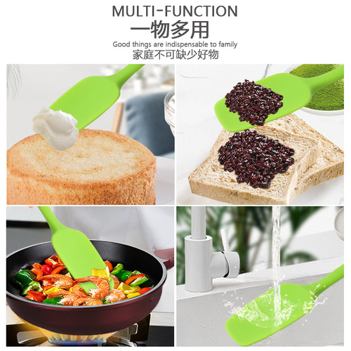 Factory Silicone Scraper Large Cake Spatula Cream Silicone Scraper Household Baking Silicone Scraper Wholesale