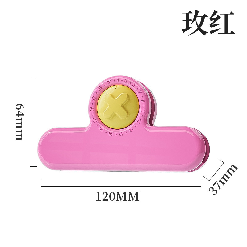 タイマーシールクリップ家庭用キッチンスナック防湿鮮度保持クリップビニール袋食品グレードのプラスチックシールクリップ|undefined
