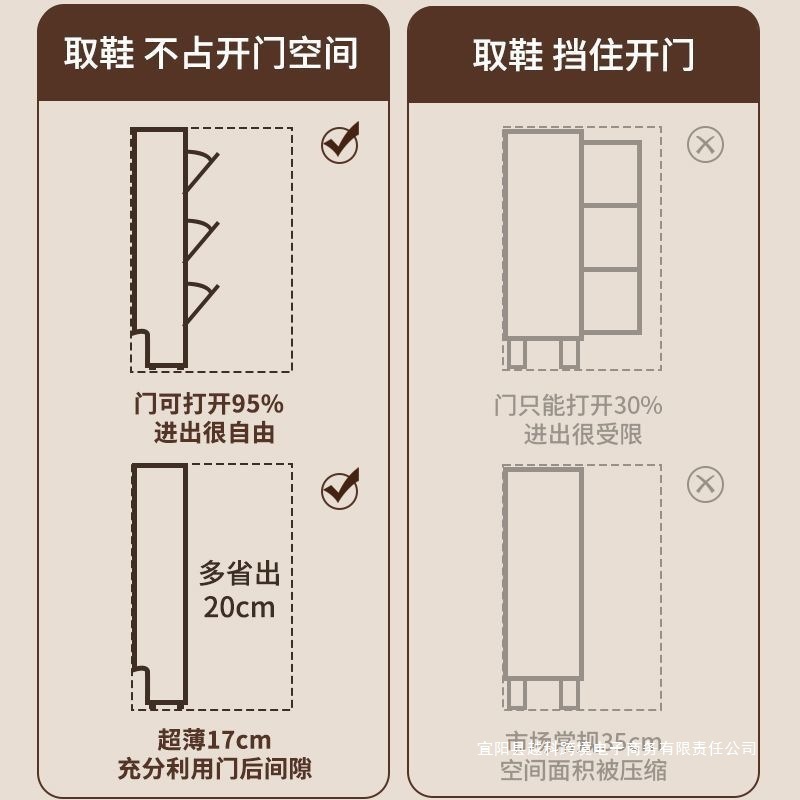 中古风超薄翻斗藤编鞋柜家用门口新款25爆款玄关柜一体实木色鞋架|undefined