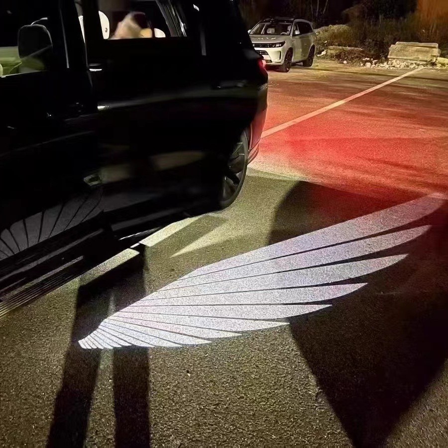 Ideal para L7L8L9 espejo retrovisor ángel ala luz de bienvenida ala luz de tierra espejo retrovisor luz de atmósfera image 1
