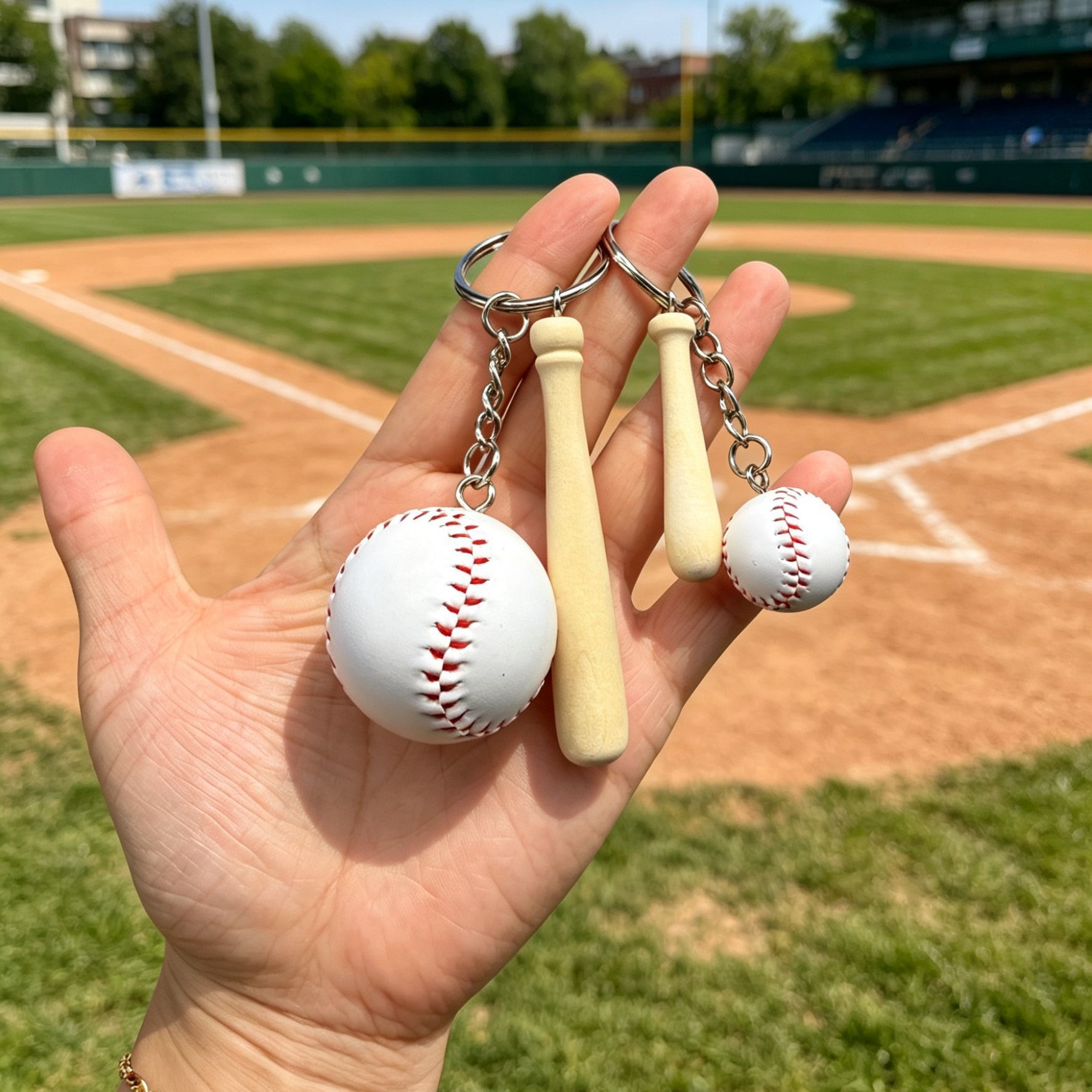 Baseball creative keychain