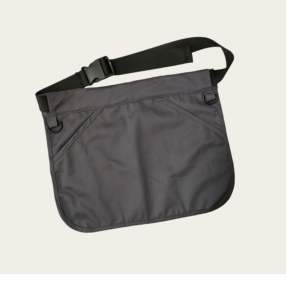 다크 그레이 트윌 코튼 1개 대형 가방