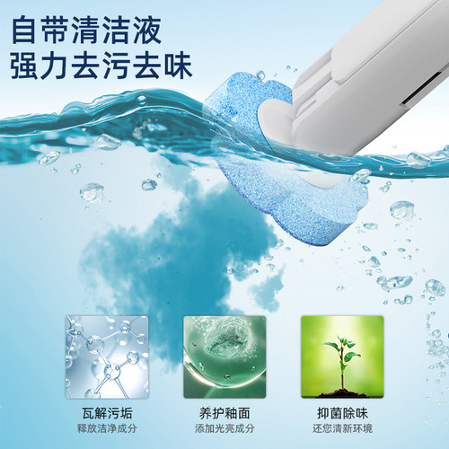 Disposable toilet brush set household bathroom wall-mounted toilet cleaning brush removable pole brush bathroom