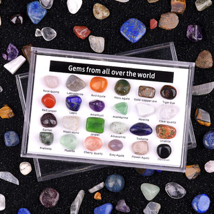 2121-Cross-Border Hot Selling 12/15/24 Kinds of Mini Crystal Mixed Ore Specimens Teaching Materials for Primary School Students