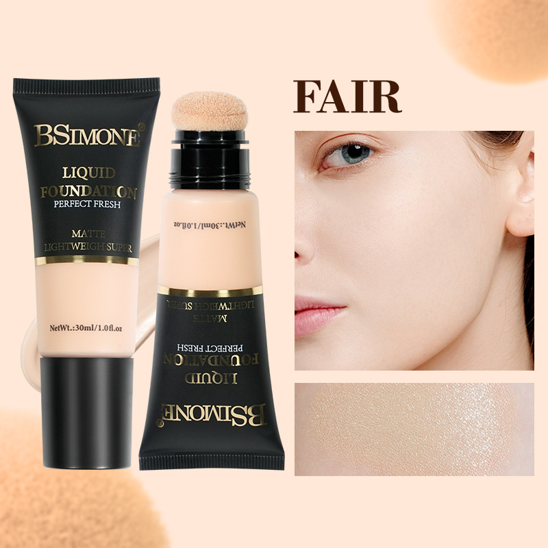 Excluido para correctores transfronterizos, base líquida hidratante e hidratante de larga duración sin maquillaje, base líquida, impermeable y antitranspirante, piel seca, sin tapar, base líquida en polvo