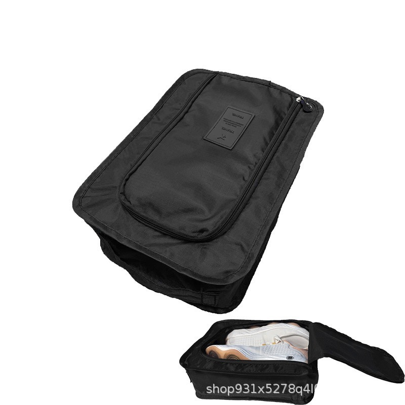 단층 신발 가방 블랙