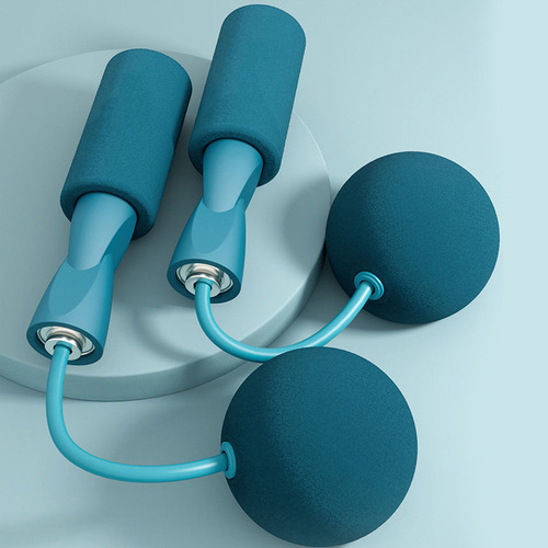Cordless skipping weight-bearing ball fitness weight loss exercise weight-bearing model slimming professional fat burning cordless thick ball skipping rope