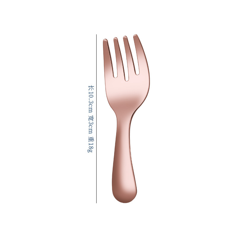 [로즈 골드] 쇼트 핸들 스몰 포크