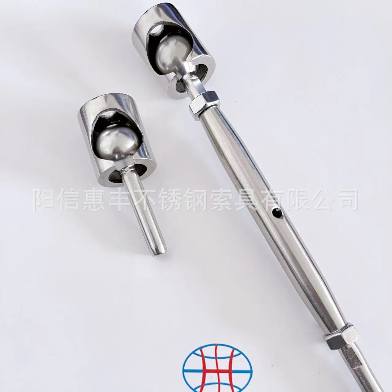 圆球端子压制加工不锈钢圆球接线器 可活动调节 栏杆立柱