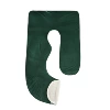 Crystal velvet green and white double-single pillowcase
