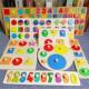 Montessori Teaching Aids Geometry Panel Intelligence Puzzle Panel Round Shape Matching Cognitive Early Education Children's Toys