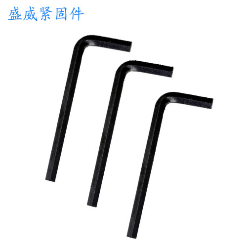 Manufacturer's medium carbon steel flat head hexagonal wrench L-type industrial flat head hexagonal wrench