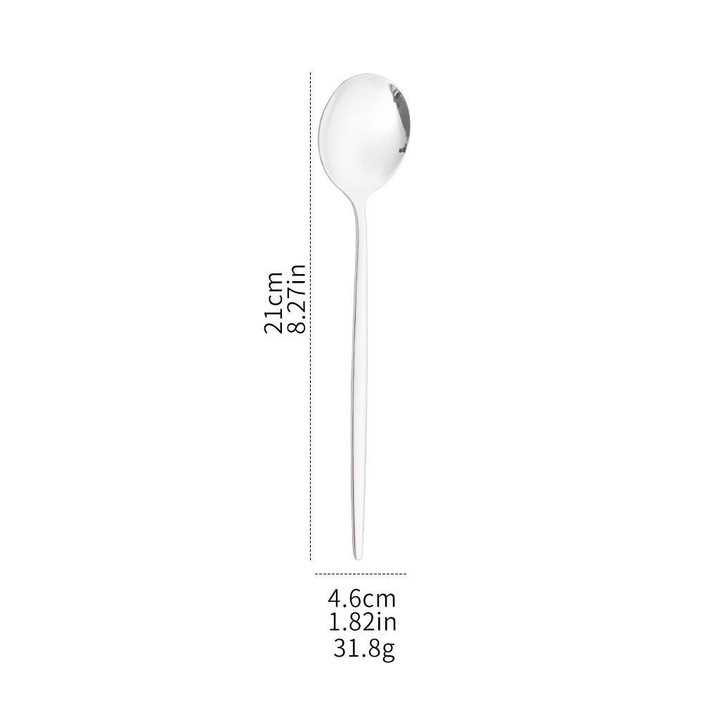 Stainless Steel Dessert Coffee Spoon For Elegant Tableware_voghion.com