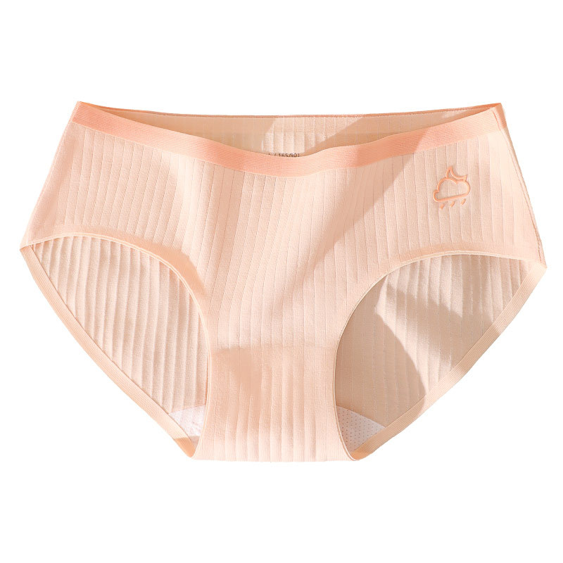 Algodón puro entrepierna antibacteriana de las mujeres transpirable Mediados de cintura triángulo de la muchacha japonesa pantalones cortos cabeza de algodón ropa interior sin costuras para las niñas