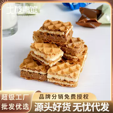 Factory direct distribution of lava wafer biscuits, chocolate cheese, soy milk sandwich, thick cut biscuits, internet celebrity snacks wholesale - ShopShipShake