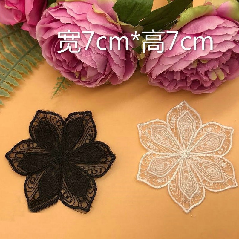 厂家供应 高品质爆款刺绣领花 服装辅料贴花 民族风刺绣花