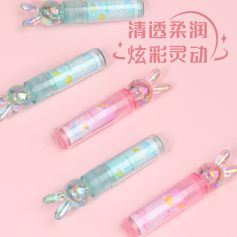 KUKI Keqi lápiz labial limpiador especial no tóxico para jardín de infantes para estudiantes de primaria creativas de dibujos animados lindos y alto valor facial