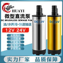 直流抽油泵12v24v微型柴油泵电瓶抽水机太阳能泵油水两用