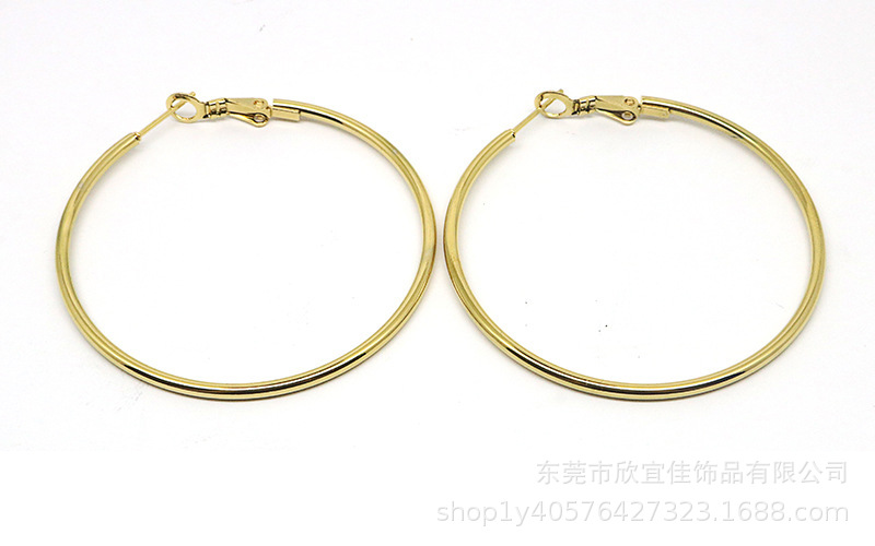 Simple Style Geometric Stainless Steel Plating Earrings 1 Pair