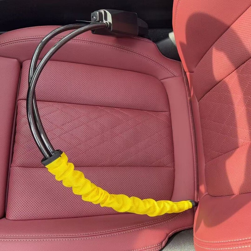 Amazon車用ステアリングホイールロック、バックルロック付き、厚いスチールケーブルロック、ユニバーサル盗難防止ロック、鉄製浙江銅ロック|undefined