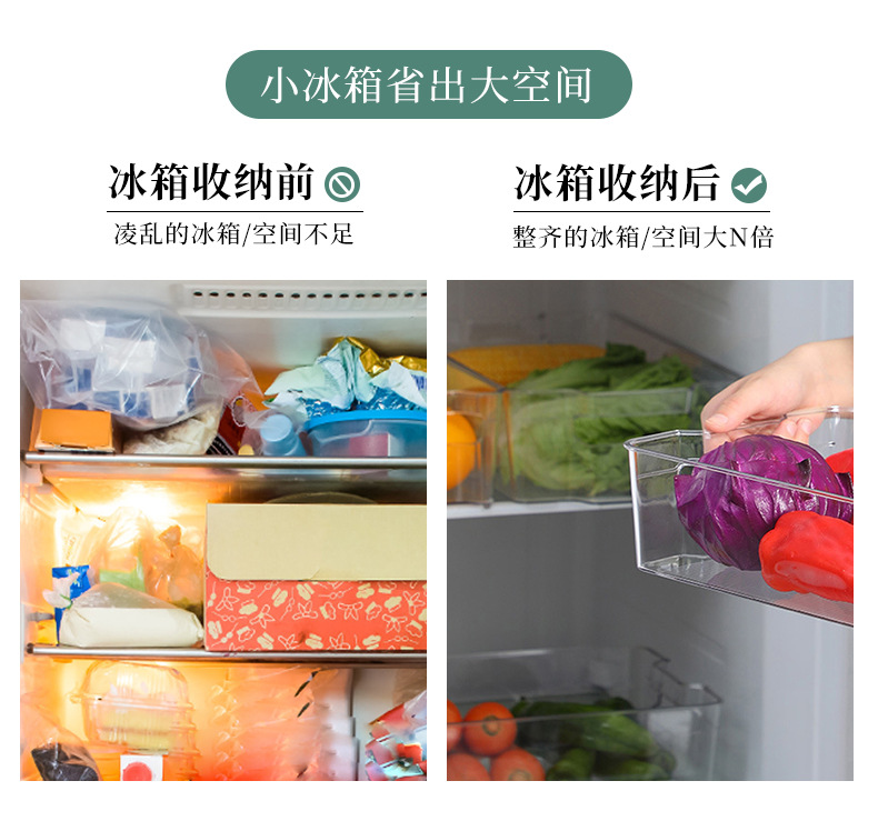冰箱保鲜分格收纳盒