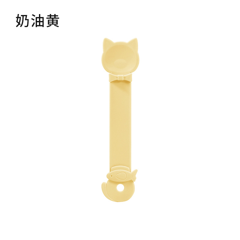 Alimentador de barras de gatos explosivo snack extrusor deslizante anti-derrame cucharas de alimentación especiales para gatos