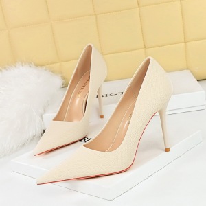 6122-5 Korean Edition Fashion, Elegant, Slim, Sweet High Heels, Thin Heels, Super High Heels, Shallow Mouth, Pointed Toe