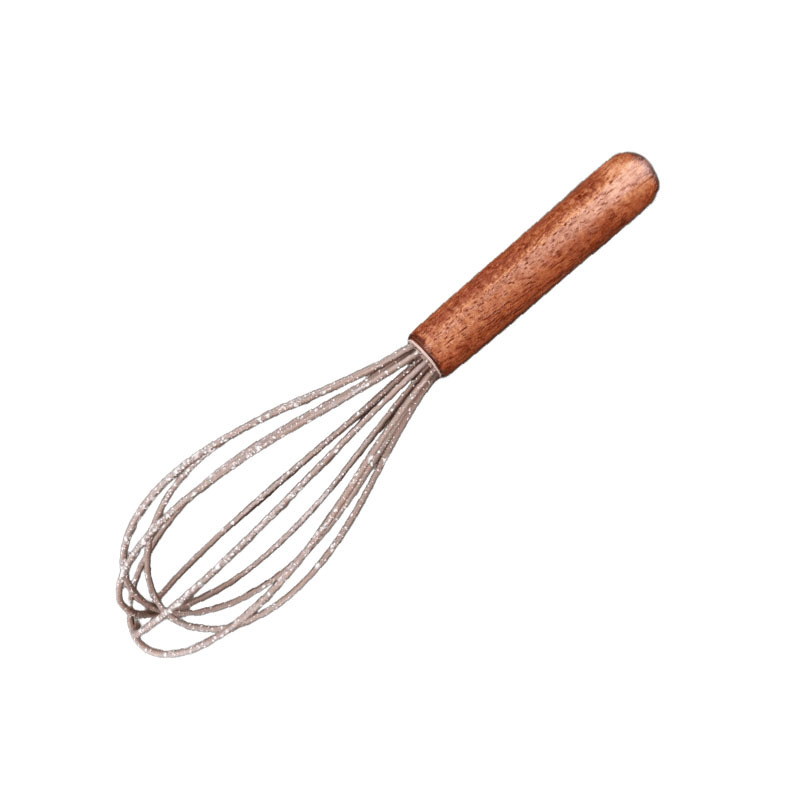 Colorful Silicone Egg Beater With Wooden Handle For Kitchen_voghion.com