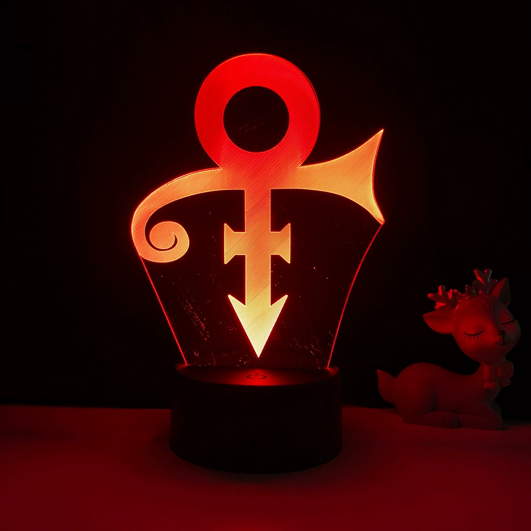 Three dimensional LED night light, creative table lamp, 3D, remote control
