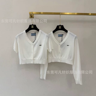 P家针织衫女装上衣毛衣针织开衫女显瘦V领毛衫上衣潮