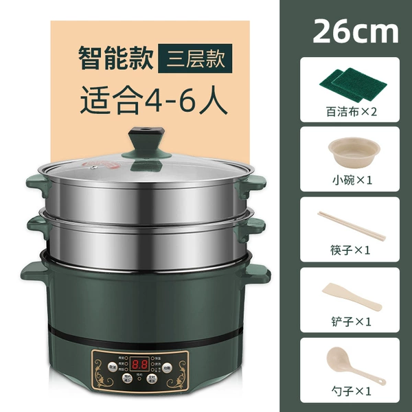 26cm British Green+Double Steamed Mai Rice Stone [Smart model]